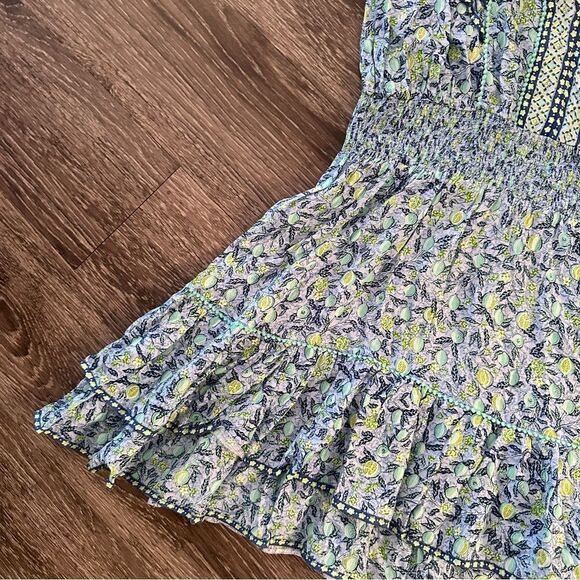 Poupette St Barth Camila Floral Ruffled Minidress New - Picture 5 of 9